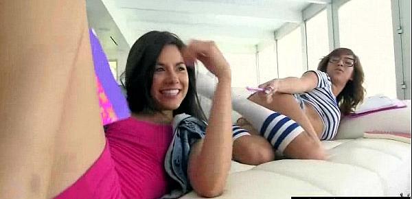  Sex Tape With Naughty Teen Lesbos Girls (April Oneil & Shyla Jennings) clip-06
